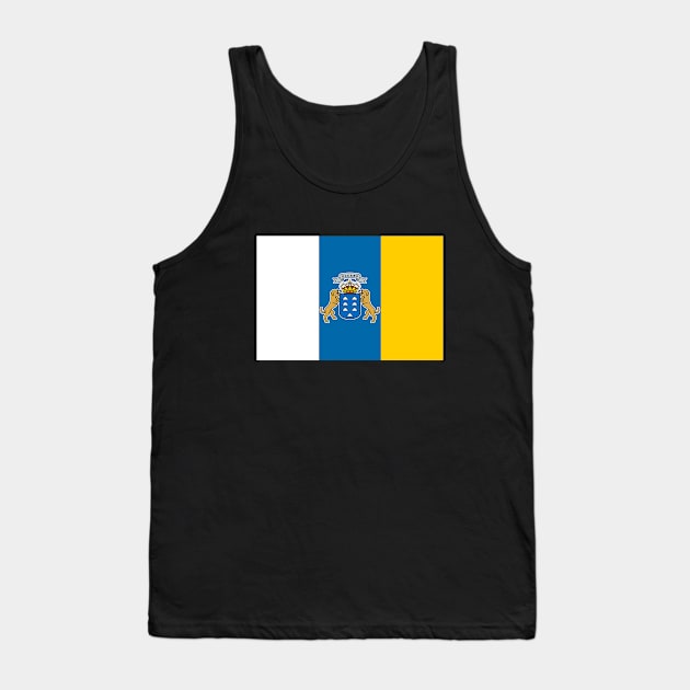 Flag of the Canary Islands Tank Top by brigadeiro